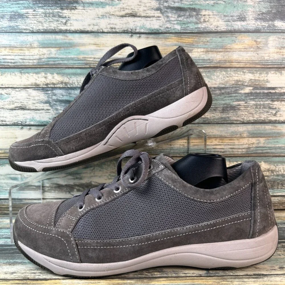 Dansko Sneakers Womens Harmony Size 8.5-9 Gray Suede Casual Shoes Comort Walking